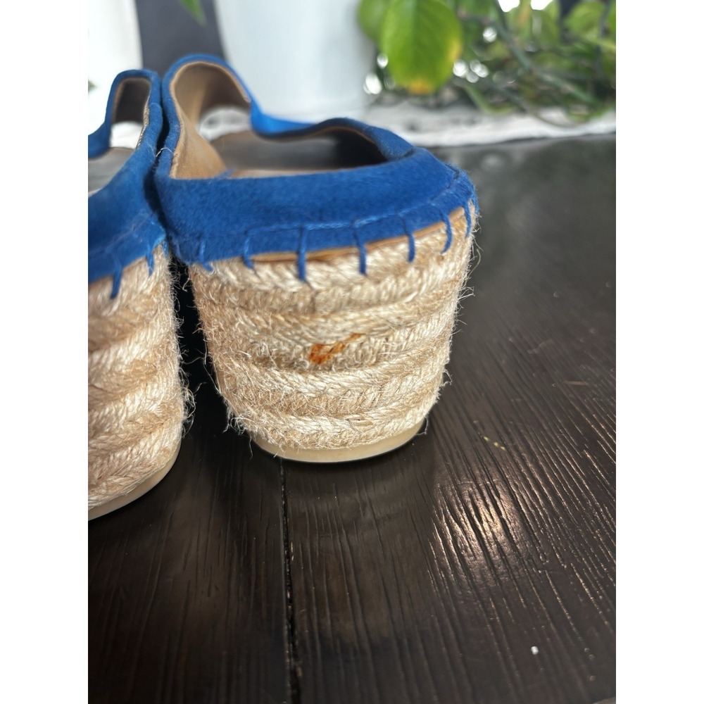 Franco Sarto Blue Suede Espadrille Size 7.5 - Picture 6 of 7